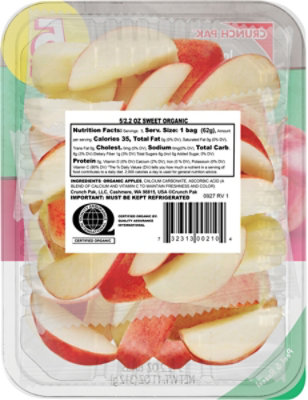 Crunch Pak Grab N Go Organic Sweet Apple Slices - 5-2.2 Oz. - Image 6