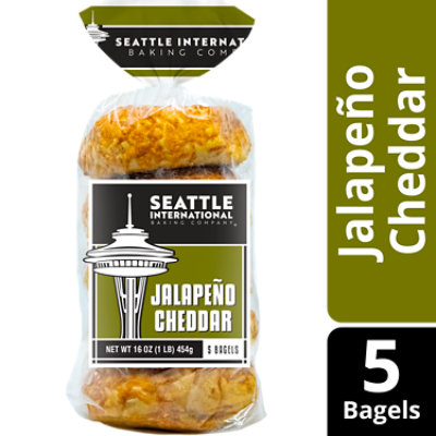 Seattle International Jalapeno Cheddar Bagel - 16 Oz - Image 1