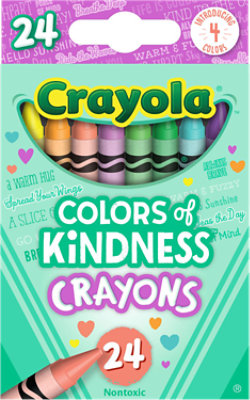 Crayola Colors of Kindness Crayons 24 Counts - Each - Image 1