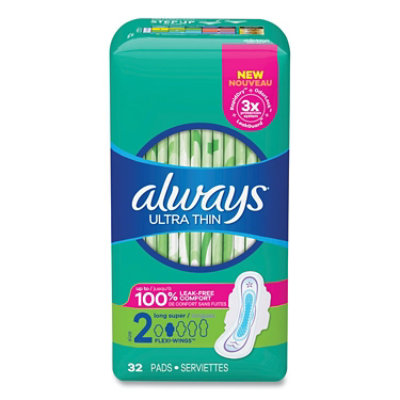 Always Ultra Thin Pads With Wings (Pack of 32) - Image 1