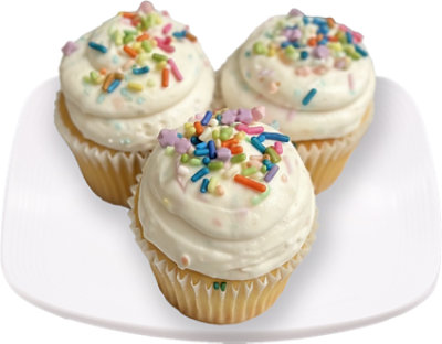 Confetti Cupcakes With Funfetti Bettercream 3 Count - Each - Image 1