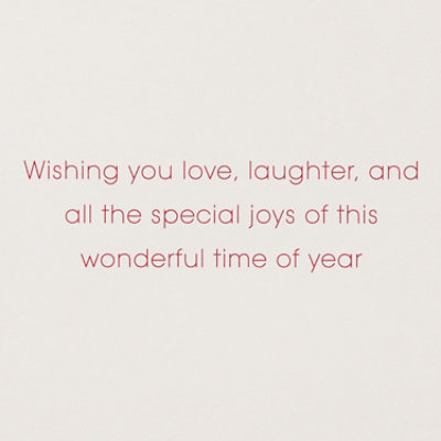 Papyrus Christmas Floral Happy Holidays Christmas Card - Each - Image 2
