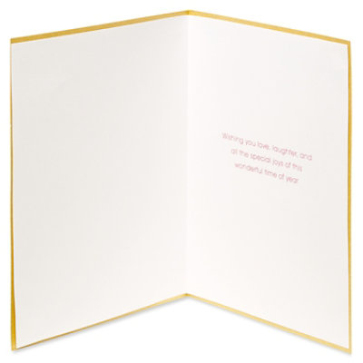 Papyrus Christmas Floral Happy Holidays Christmas Card - Each - Image 3