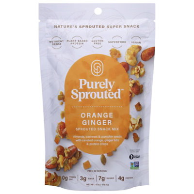 Purely Sprouted Snack Mix Orange Ginger - 4 Oz. - Image 3