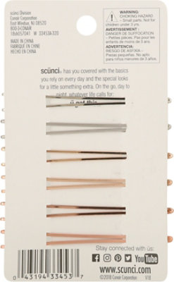 Scunci Real Style Metal Bobby Pins 6 Count - Each - Image 4