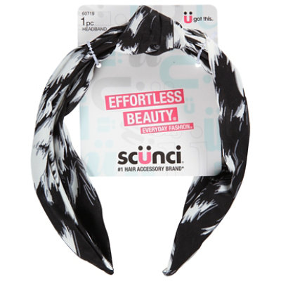 Scunci Knotted Headband Black And White 1 Pack - Each - Image 3