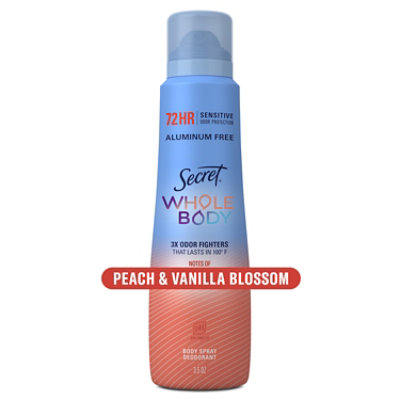 Sec Body Spray Peach And Vanilla - 3.5 Oz. - Image 1