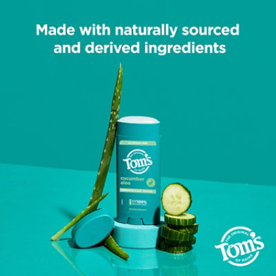 Tom's Deodorant Cucumber And Aloe - 3.25 Oz. - Image 5