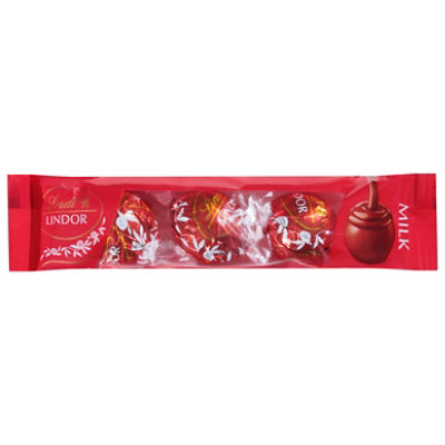 Lindt LINDOR Milk Chocolate Candy Truffles 3 Pack - 1.3 Oz - Image 3