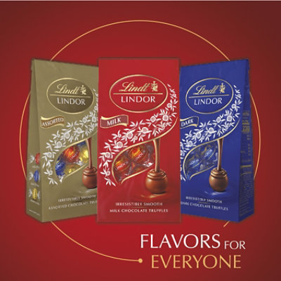 Lindt LINDOR Milk Chocolate Candy Truffles 3 Pack - 1.3 Oz - Image 4