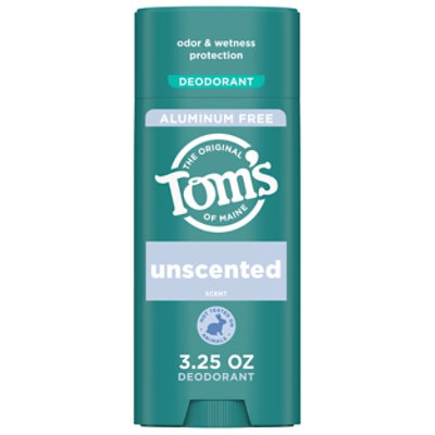 Tom’s Deodorant Unscented - 3.25 Oz - Image 1