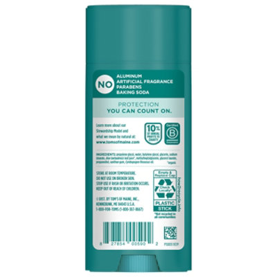 Tom’s Deodorant Unscented - 3.25 Oz - Image 2