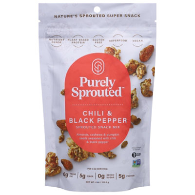 Purely Sprouted Snack Mix Chili And Black Pepper - 4 Oz. - Image 3
