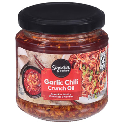 Signature Select Oil Garlic Chili Crunch - 7.05 Oz.
