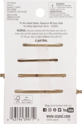 Scunci Spotlight Rhinestone Slide Pins - Each - Image 4