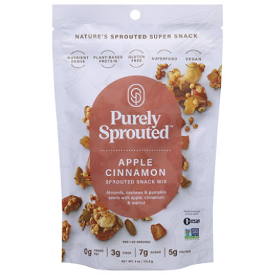 Purely Sprouted Snack Mix Apple Cinnamon - 4 Oz. - Image 3