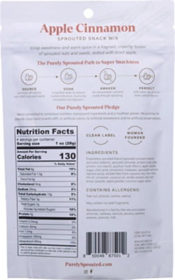 Purely Sprouted Snack Mix Apple Cinnamon - 4 Oz. - Image 6