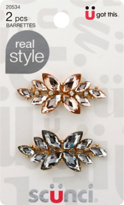 Scunci Jean Wire Barrettes 2 Pack - Each - Image 1