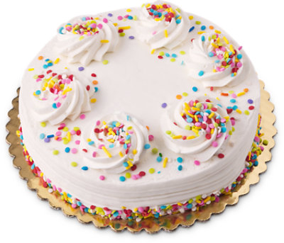 White Cake Funfetti 8 Inch 1 Layer - Each - Image 1