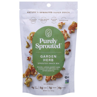 Purely Sprouted Snack Mix Garden Herb - 4 Oz. - Image 3