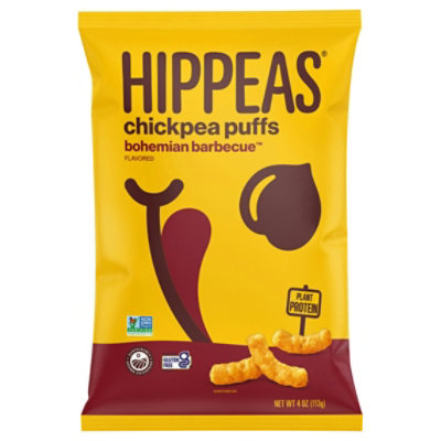 Hippeas Puffs Chickpea Bohemian Barbeque 4 oz (Pack of 12) - Image 1