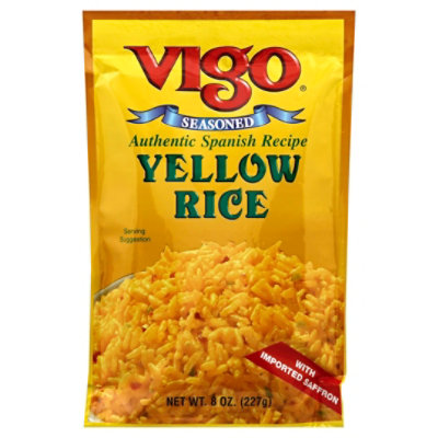 Vigo Rice Yellow Stand Up Bag 8 Oz (Pack of 6) - Image 1