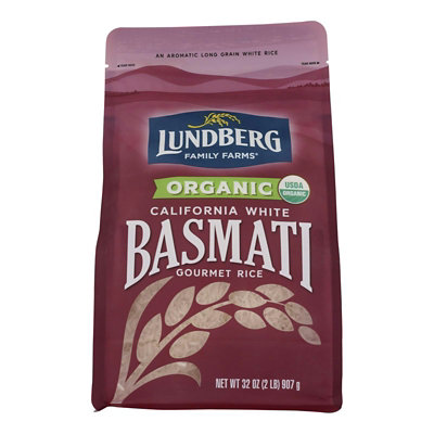 Lundberg Essences Organic California Rice White Basmati - 32 oz (Pack of 6) - Image 1