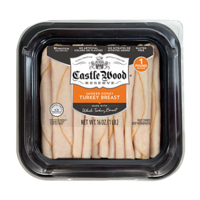 Castle Wood Reserve Smoked Honey Turkey Breast - 16 Oz - Image 1