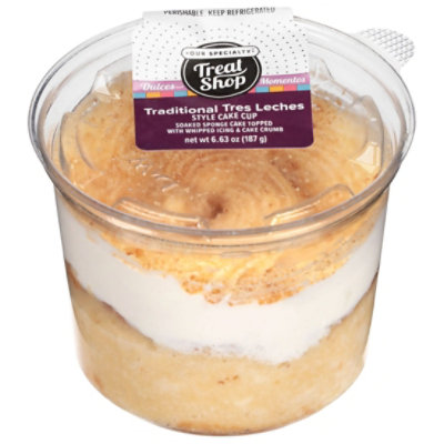 Our Specialty Treat Shop Traditional Tres Leches Style Cake Cup - .414 Lb - Image 1