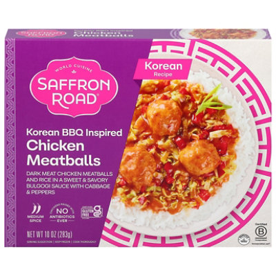 Saffron Road Korean Bbq Chicken Meatballs - 10 Oz - Image 3