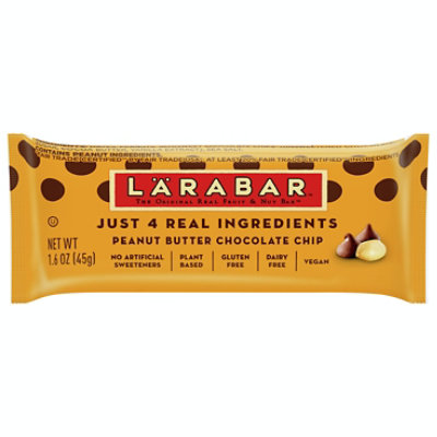 Larabar Bar Peanut Butter Chocolate chip 1.6 oz (Pack of 16) - Image 1