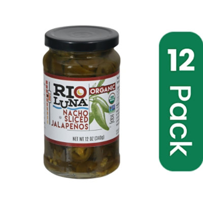 Rio Luna Peppers Jalapeno Organic Sliced Nacho 12 oz (Pack of 12) - Image 1