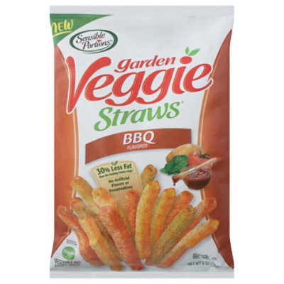 Sensible Portions Veggie Straws Barbeque 6 Oz (Pack of 6) - Image 1