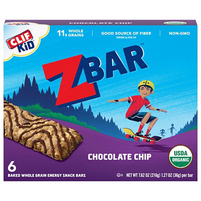 Clif Kid Chocolate Zbar Chip 6 Pack 7.62 Oz (Pack of 9) - Image 1