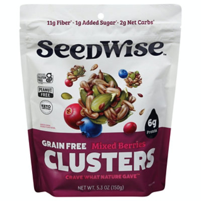 Seedwise Mixed Berries Super Seed Crunch 5.3 Oz (Pack of 6) - Image 1