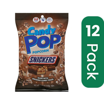 Cookie Pop Popcorn Snickers 5.25 oz (Pack of 12) - Image 1