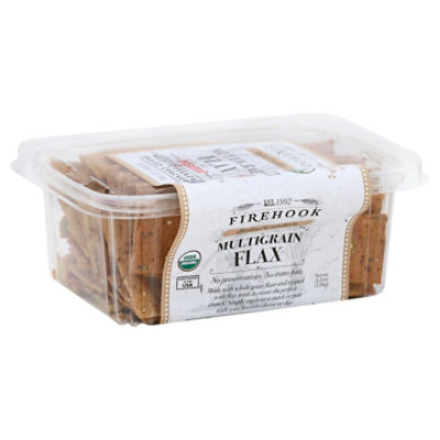 Firehook Cracker MultiGrain Flax Snack Box 5.5 oz (Pack of 8) - Image 1