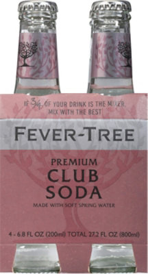 Fever Tree Soda 4 Pack Club 27.2 fl oz (Pack of 6) - Image 2
