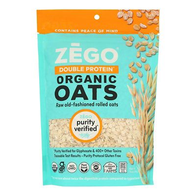 Zego - Organic Double Protein Oats 14 oz (Pack of 5) - Image 1