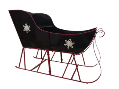 Dl Iverson Metal Sleigh Decor - Each - Image 1