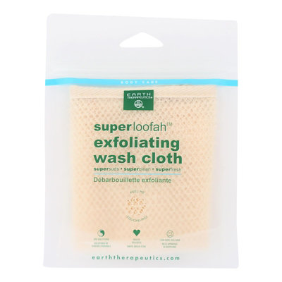 Earth Therapeutics Loofah - Super - Exfoliating - Wash Cloth - 1 Count - Image 1