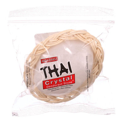 Thai Deodorant Stone Thai Crystal Deodorant Soap in Basket - 1 Bar - Image 1