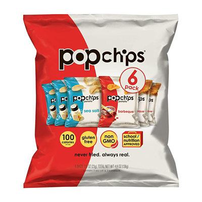 popchips Popped Chip Snack Assorted - 6-0.8 oz (Pack of 12) - Image 1