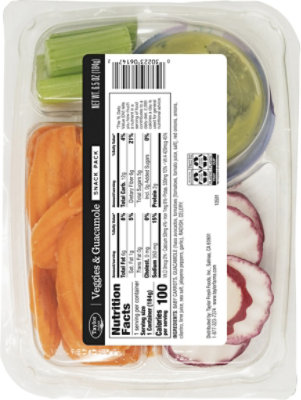 Veggies And Guacamole Snack Tray - 6.5 Oz - Image 6