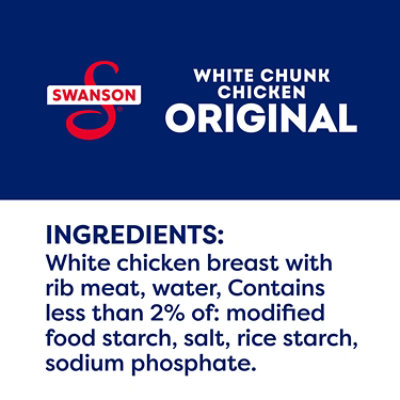 Swanson Original White Chunk Fully Cooked Chicken - 2.6 Oz - Image 5