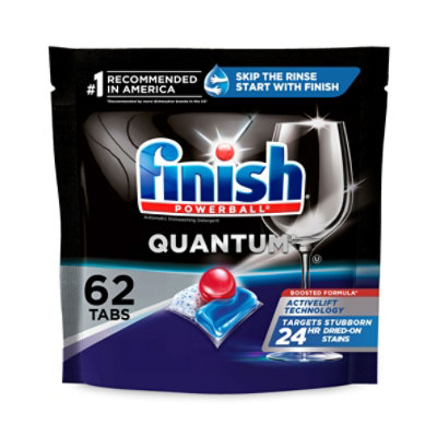 Finish Powerball Quantum Dishwasher Detergent Tabs - 62 Count - Image 1