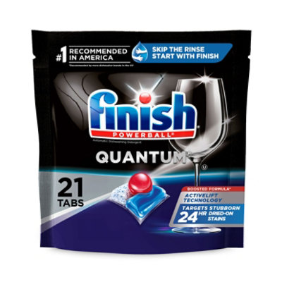 Finish Powerball Quantum Dishwasher Detergent Tabs - 21 Count - Image 1