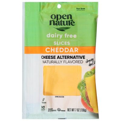 Open Nature Cheddar Cheese Alternative Slices - 7 Oz - Image 3