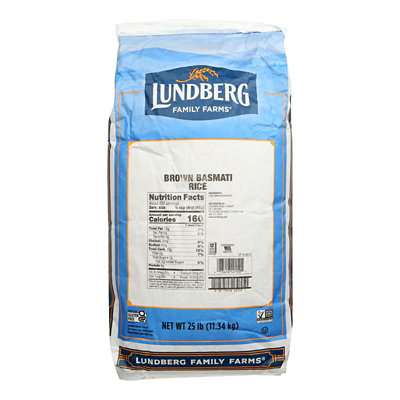 Lundberg Family Farms Brown Basmati Rice - 25 lb bag - Image 1