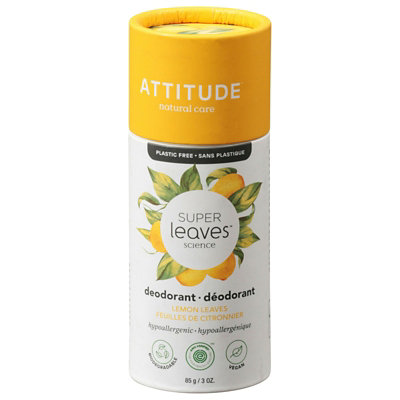 Attitude - Deodorant Spr/lv Lemon -3 oz - Image 1
